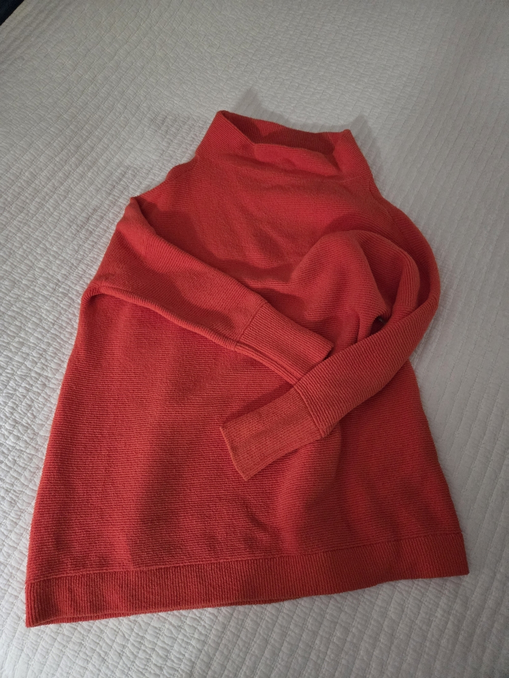 Free People Bright Red Turtleneck Sweater
